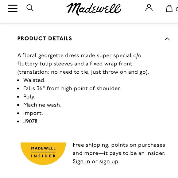 Madewell Floral Tulip Sleeve Faux Wrap Mini Dress in French Rose - 4 - Picture 12 of 16